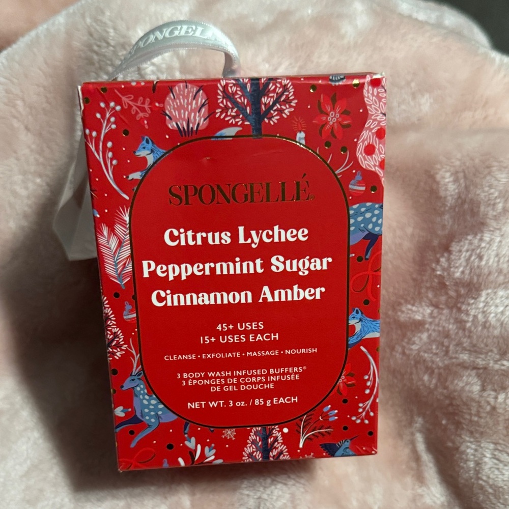 Spongelle Citrus Lychee Exfoliant - Red